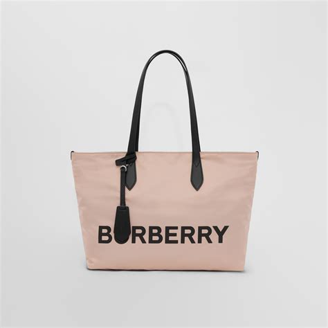 burberry white polyester and nylon tote bag thisisbrit|designer leather tote bag.